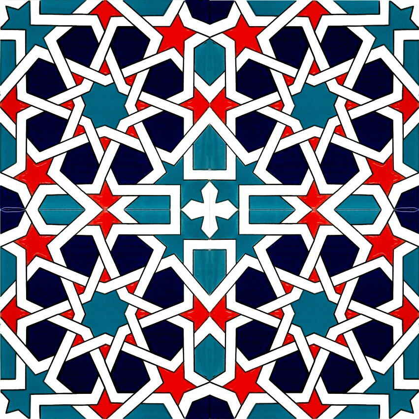 20x20 cm Çini Karo D-88